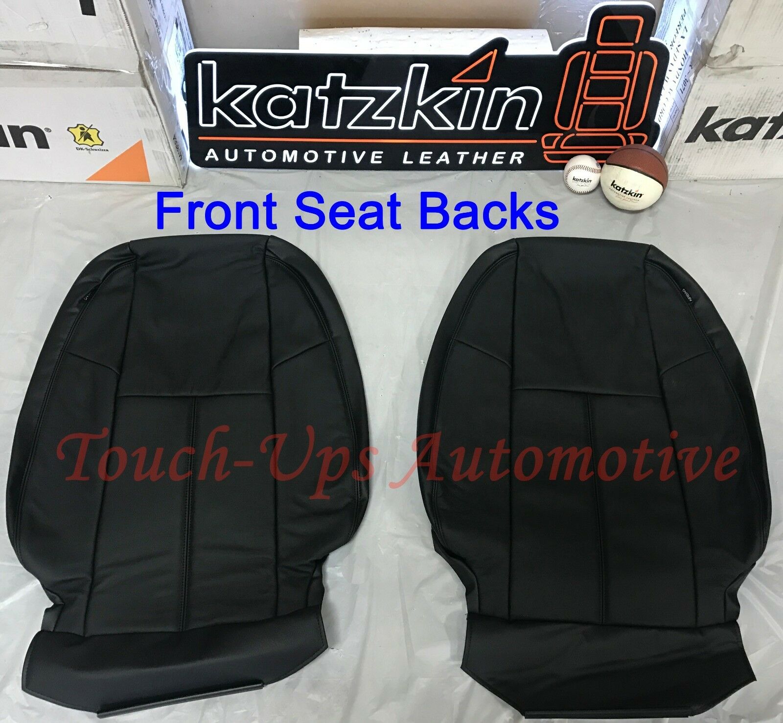 2010-2013 Chevrolet Silverado LT Crew Cab Black Katzkin Leather Seat Covers Kit