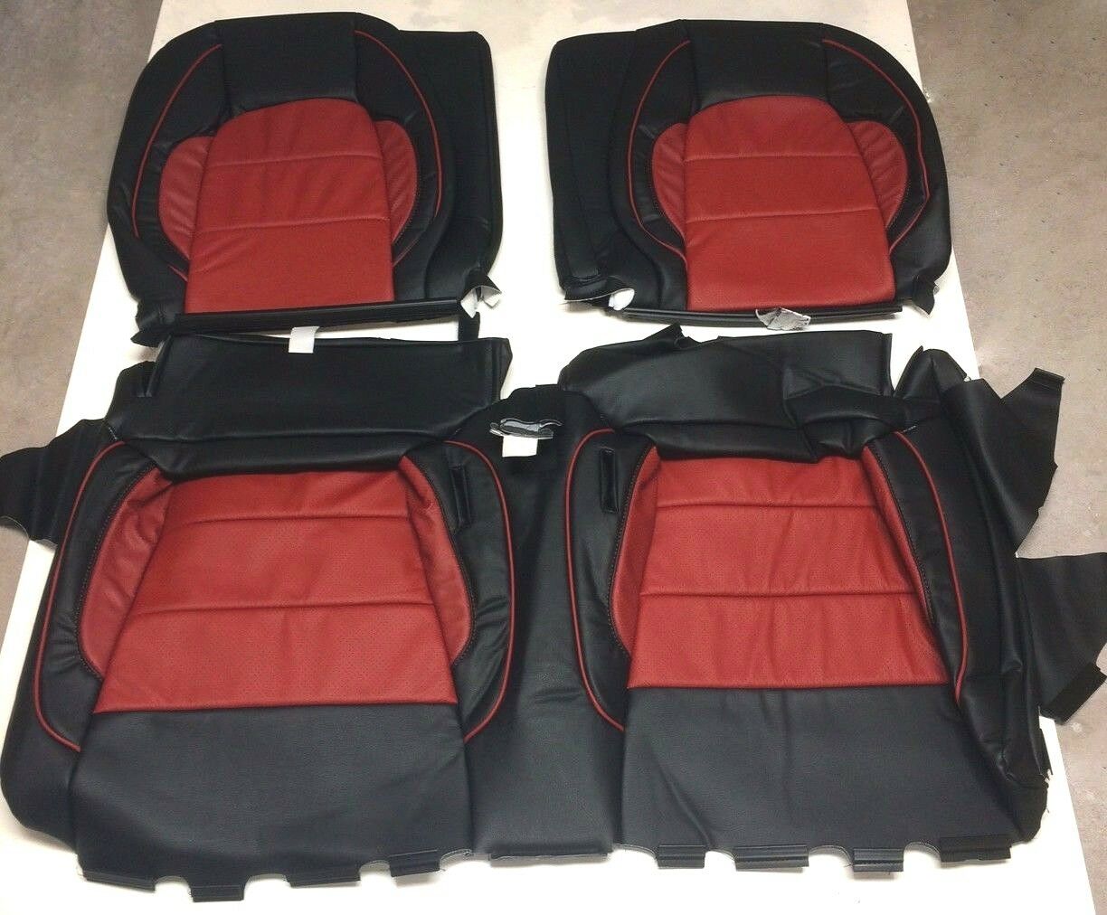 2015-2020 Ford Mustang Coupe V6 GT Custom Design KATZKIN Leather Seat Kit NEW