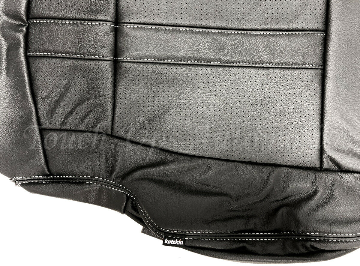 2015 2016 2017 2018 F-150 XLT SuperCrew Katzkin Black Leather Seat Covers Kit