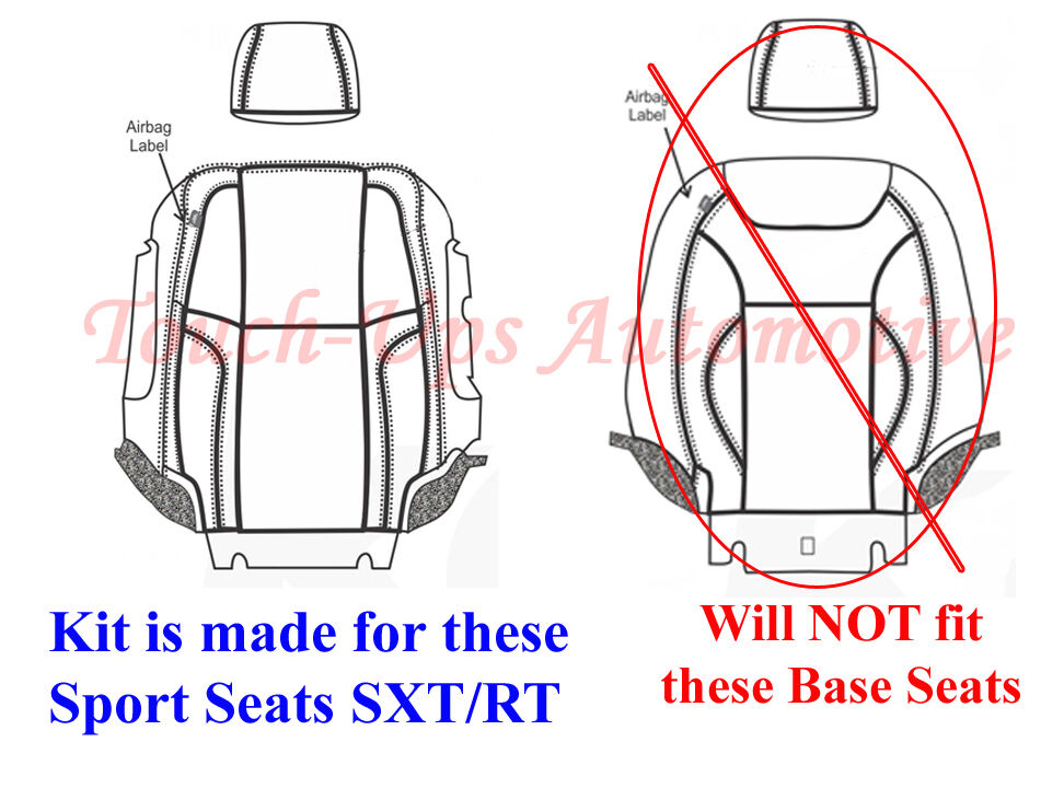 2015 2016 2017 2018 2019 Dodge Charger SXT RT Black KATZKIN Leather Seat Covers