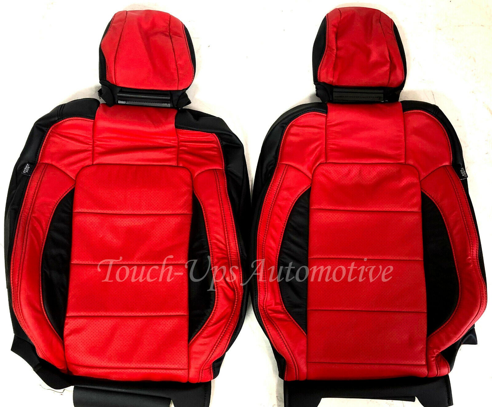 KATZKIN Leather Seat Kit for 2015-2020 Ford Mustang Coupe V6 GT Black Salsa Red