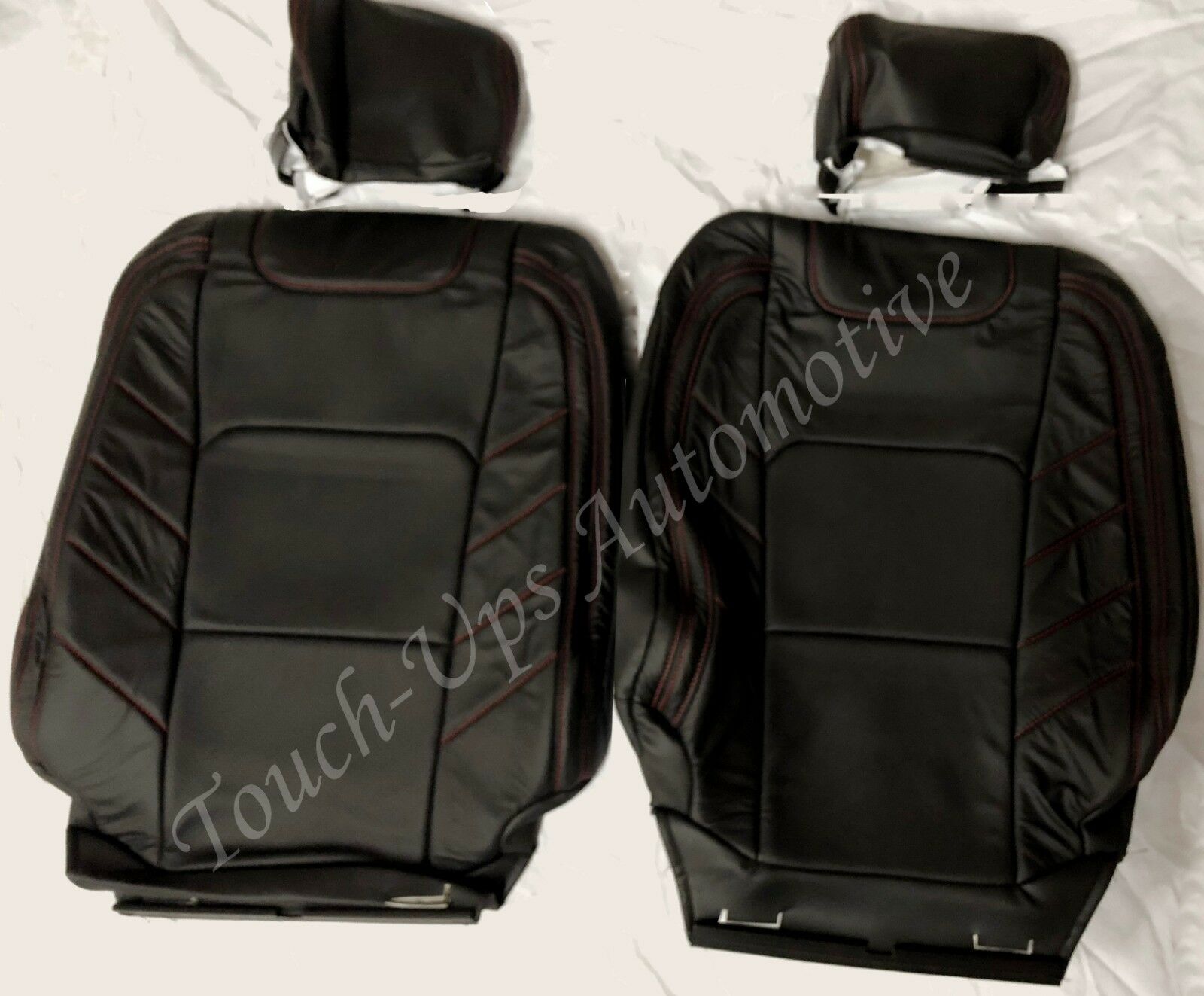 2015-2018 Ford F-150 XLT Super Crew KATZKIN Leather Seats NEW LIMITED Black Red