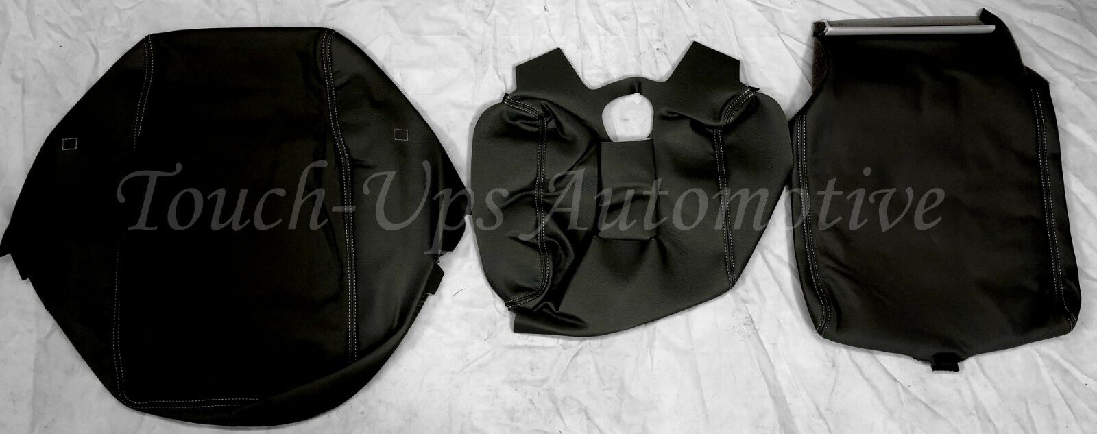 2014-2018 Chevrolet Silverado LT DOUBLE Cab KATZKIN Black Leather Seat Covers