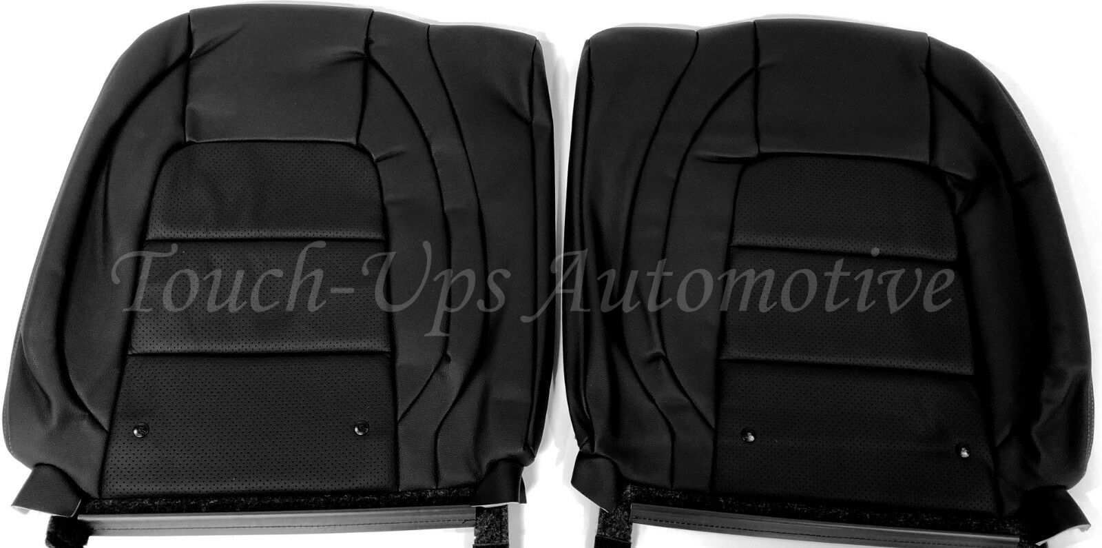 2015-2020 Ford Mustang GT V6 Eco Couple ALEA Black Ash Leather Seat Covers Kit