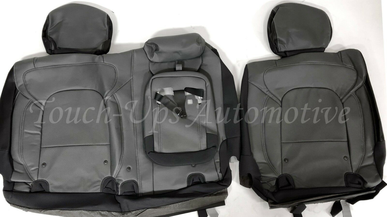 2019-22 Dodge Ram Crew Cab Big Horn Star Black Gray Leather Seat Covers kit