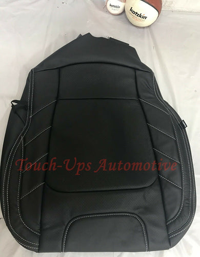 2017-2021 Ford F-250 XLT SuperCrew Katzkin Leather Seat Covers Black Jump F398I