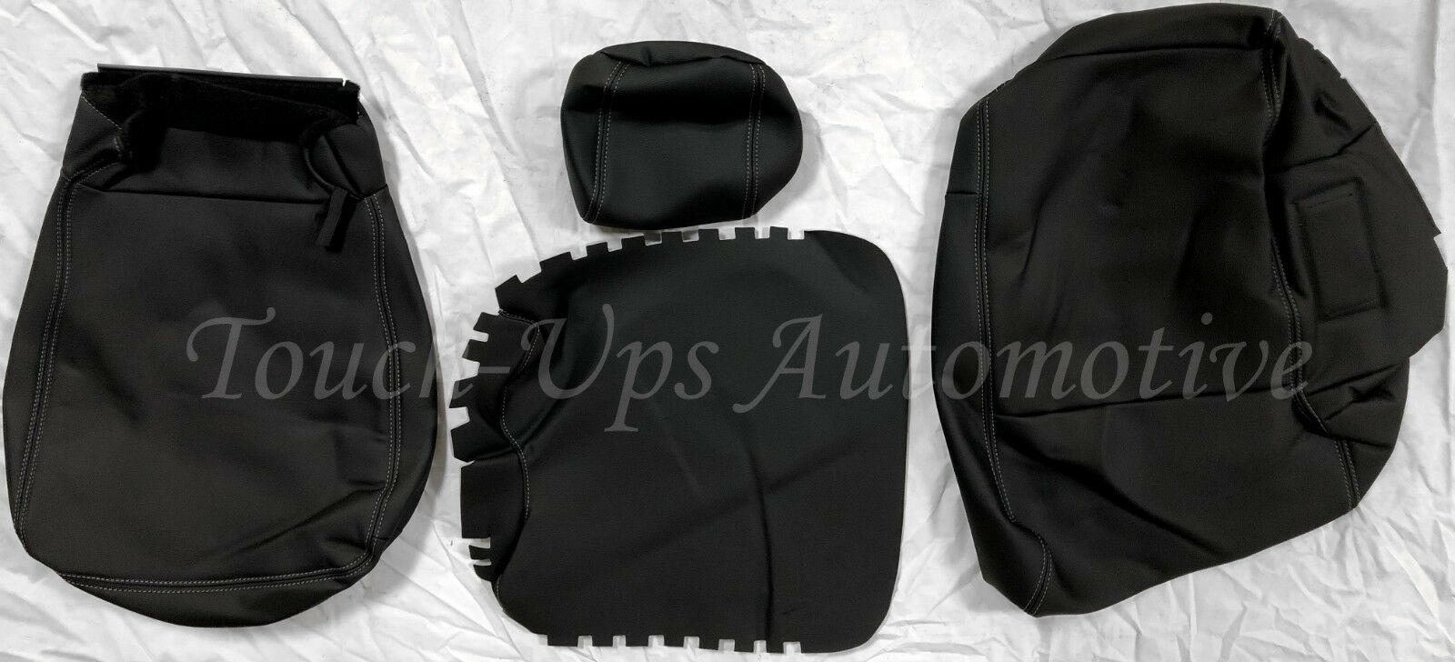 2015-2019 Ford F-150 XL SuperCrew ALEA Black Gray Leather Seat Covers Custom