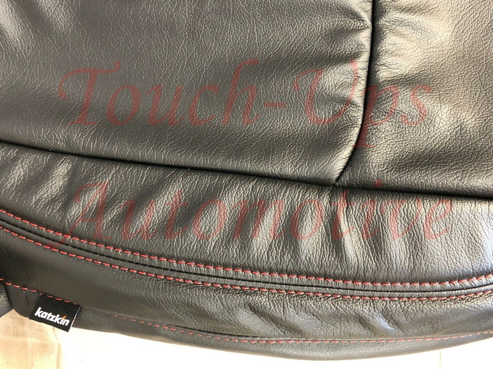 2018-2021 Jeep Wrangler Rubicon 4dr JL KATZKIN Black Red Leather seat Cover Kit