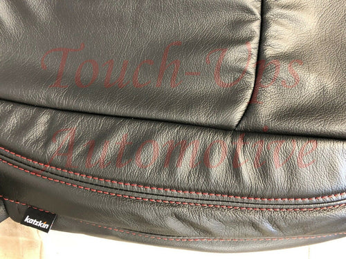 2018-2021 Jeep Wrangler Rubicon 4dr JL KATZKIN Black Red Leather seat Cover Kit