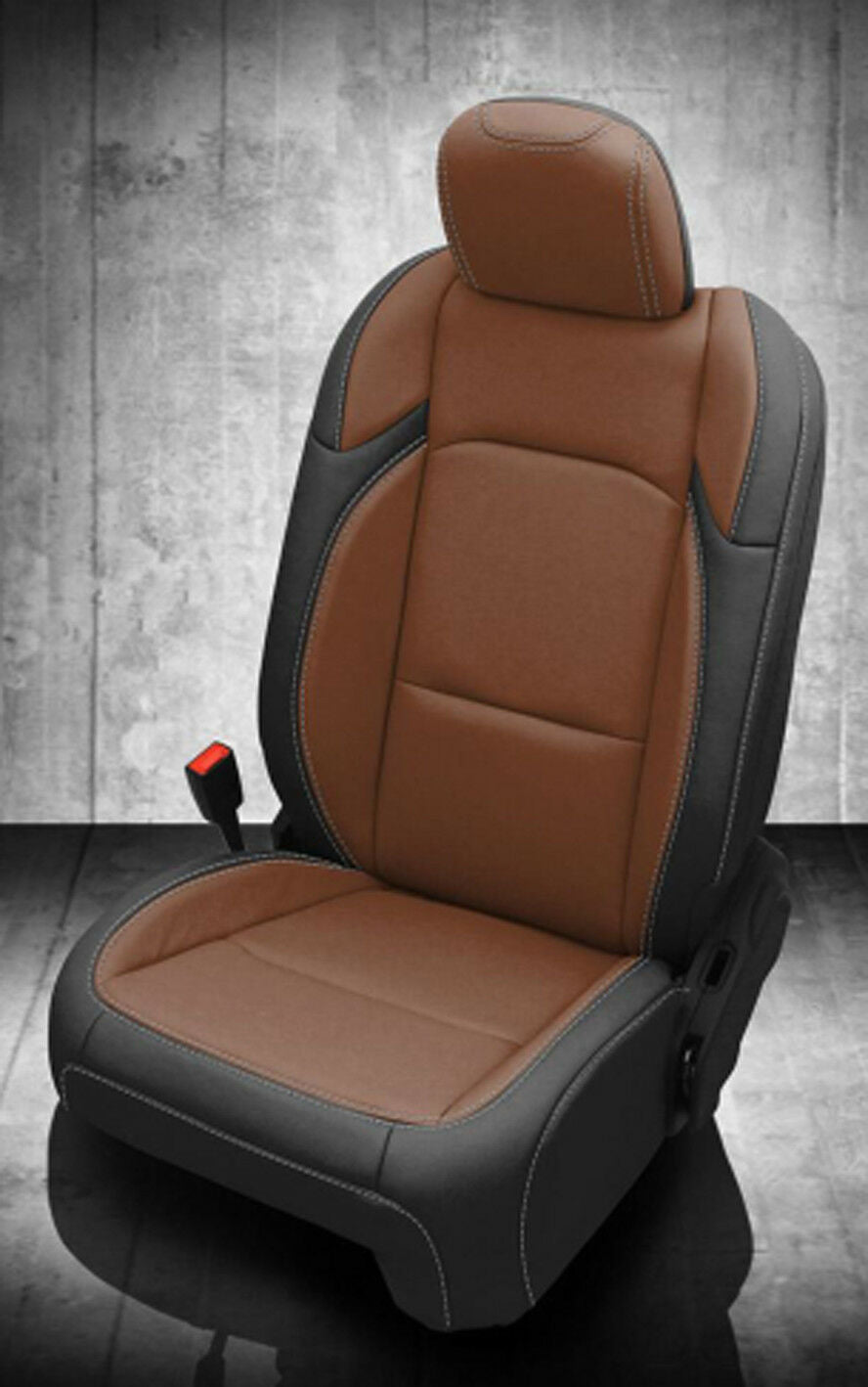 2018-2021 Jeep Wrangler Sahara JL KATZKIN Leather Seat Covers Kit Black Mahogany