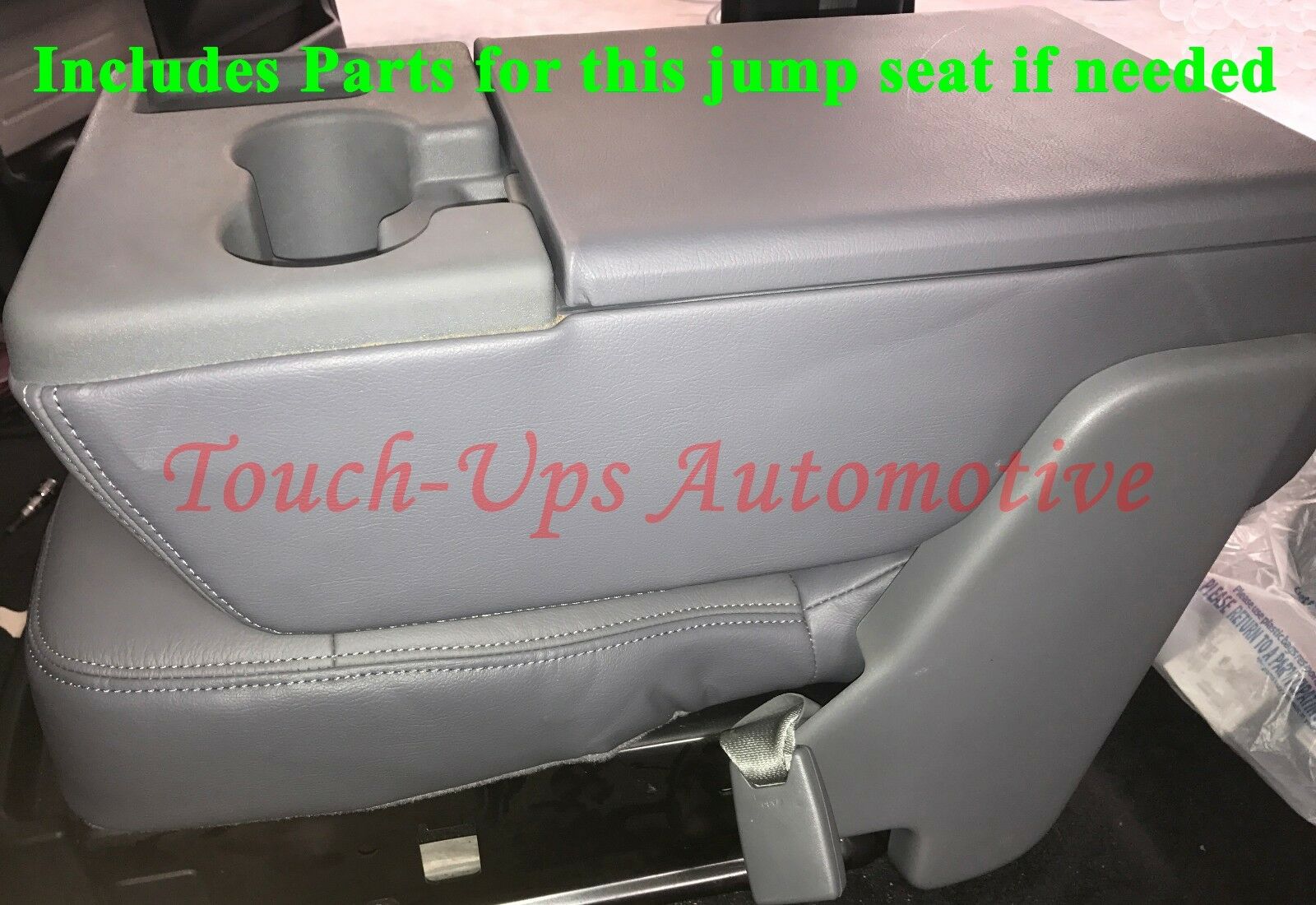 2013 2014 Ford F-150 XLT SuperCrew Cab Katzkin Leather Seat Covers Gray Steel