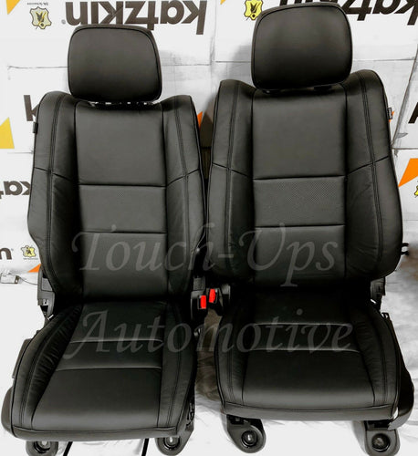 2011-2020 Jeep Grand Cherokee Laredo Black KATZKIN Leather Seat Covers Kit New