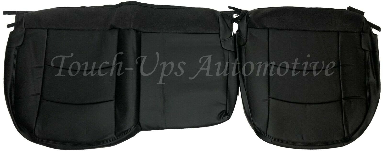 2013-2018 Dodge Ram Crew Cab Black Katzkin Leather Seat Covers Kit 3 piece Jump