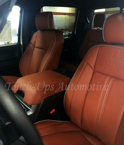2015-20 Ford F-150 XLT SuperCrew Katzkin Leather Seat Covers Saddleback Edition