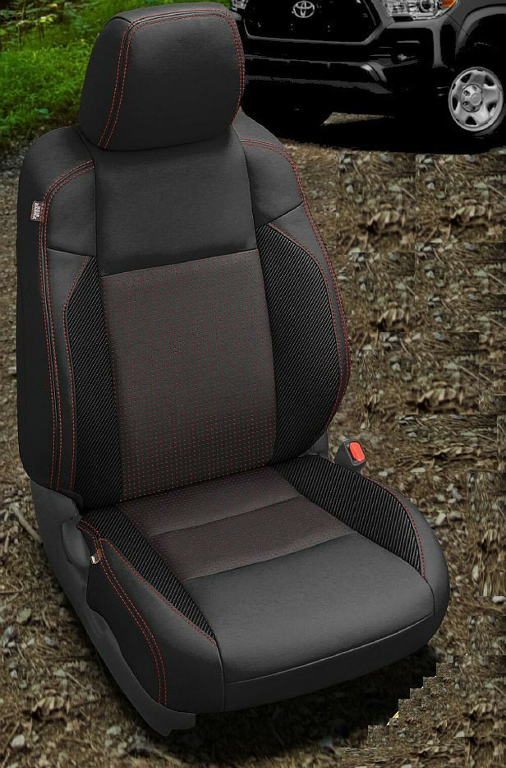 2016-2020 Toyota Tacoma DOUBLE Cab SR SR5 TRD KATZKIN Black Leather Kit Custom