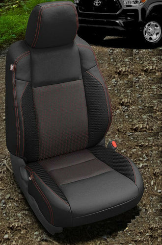 2016-2020 Toyota Tacoma DOUBLE Cab SR SR5 TRD KATZKIN Black Leather Kit Custom
