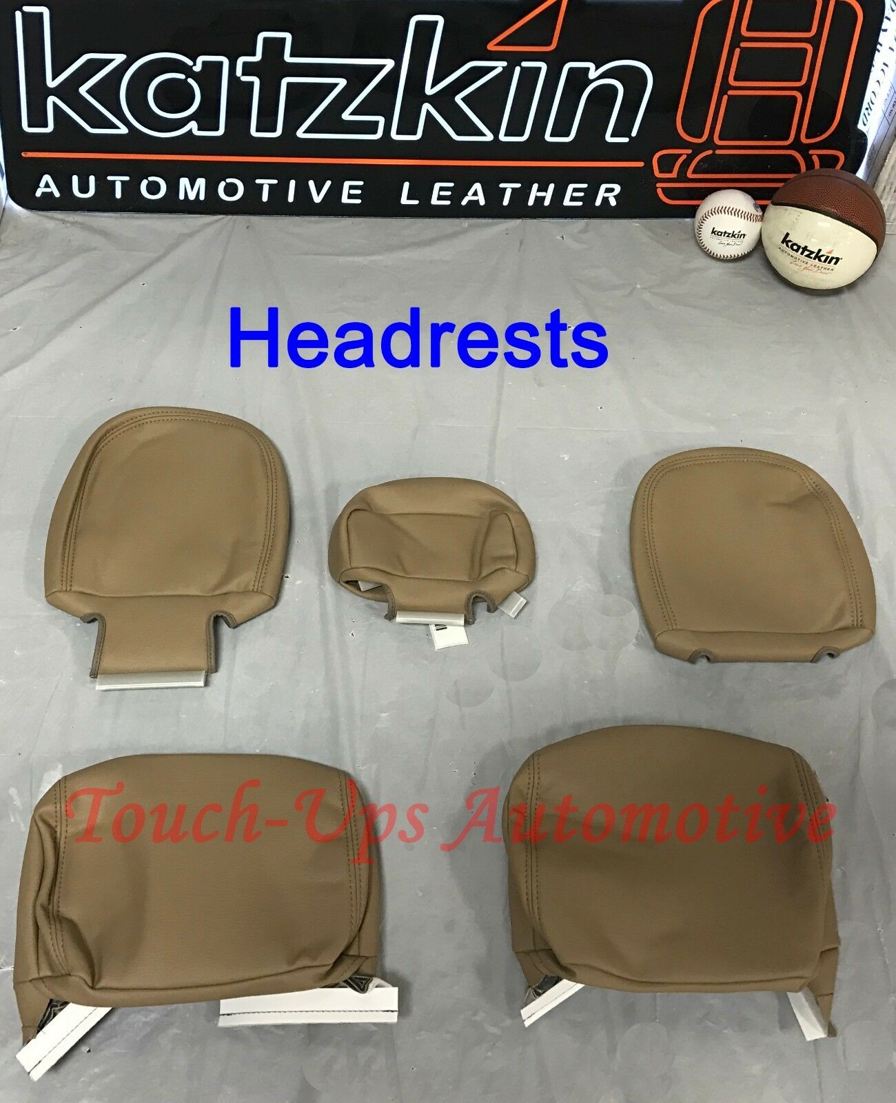 2015-2018 Ford F-150 XLT SuperCrew KATZKIN Leather Seat Covers Kit Camel Replace