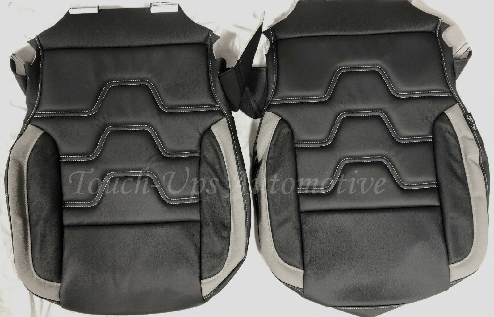 2014-2018 Chevrolet Silverado Crew Cab LT Alea Black Leather Seat Covers Custom