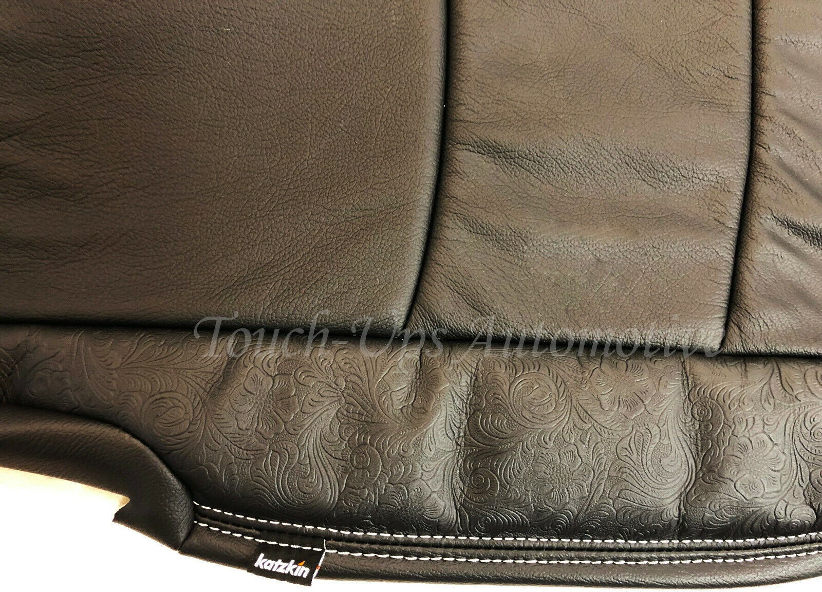 2013-2018 Dodge Ram Quad Cab KATZKIN Black Outlaw Leather seat Covers Kit