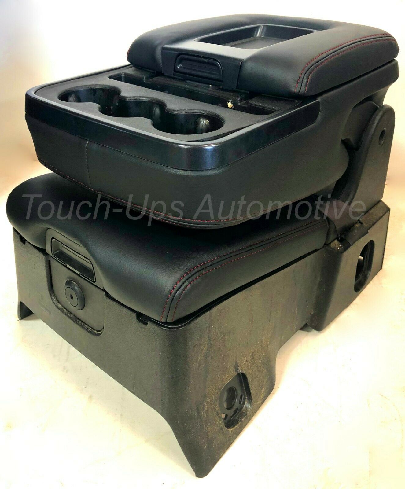 2014-2018 Chevrolet Silverado LT Tekstitch Leather Seat Covers Black Red Diamond