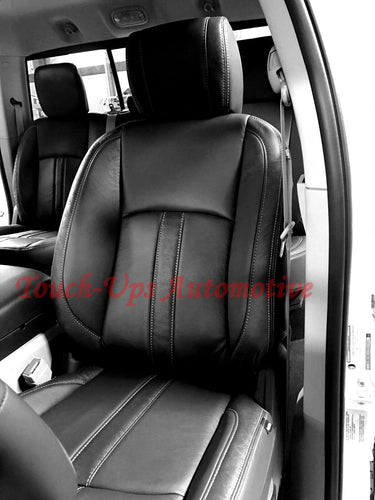 2013-2018 Dodge Ram Crew Cab Saddleback Katzkin Black Outlaw Leather seat Kit