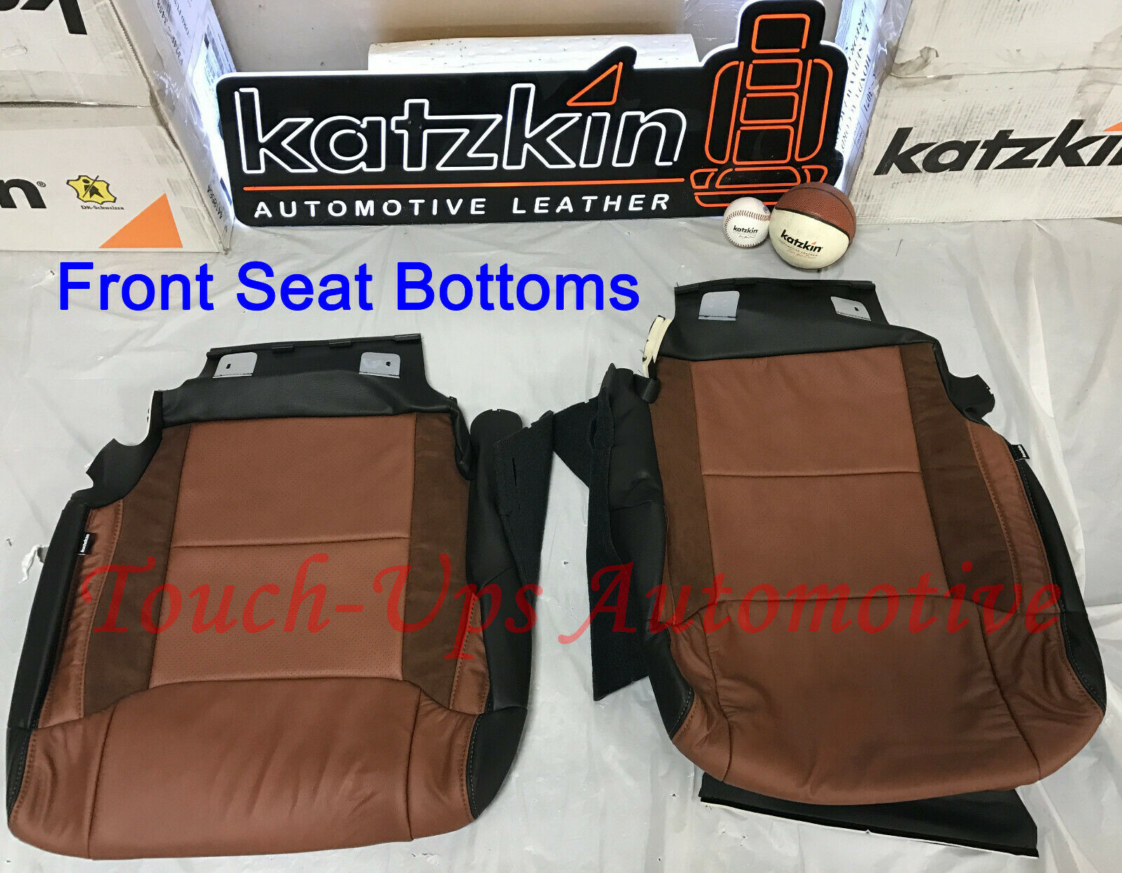 2014-2021 Toyota Tundra Double Cab CrewMax KATZKIN Mahogany SUEDE Leather seats