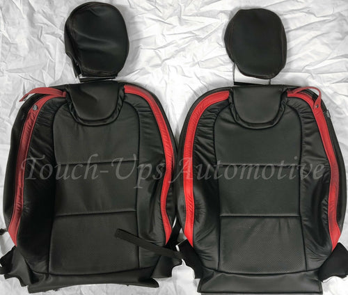 2010-2015 Camaro LS LT RS SS Custom Katzkin Leather Seat Covers Kit Black Red