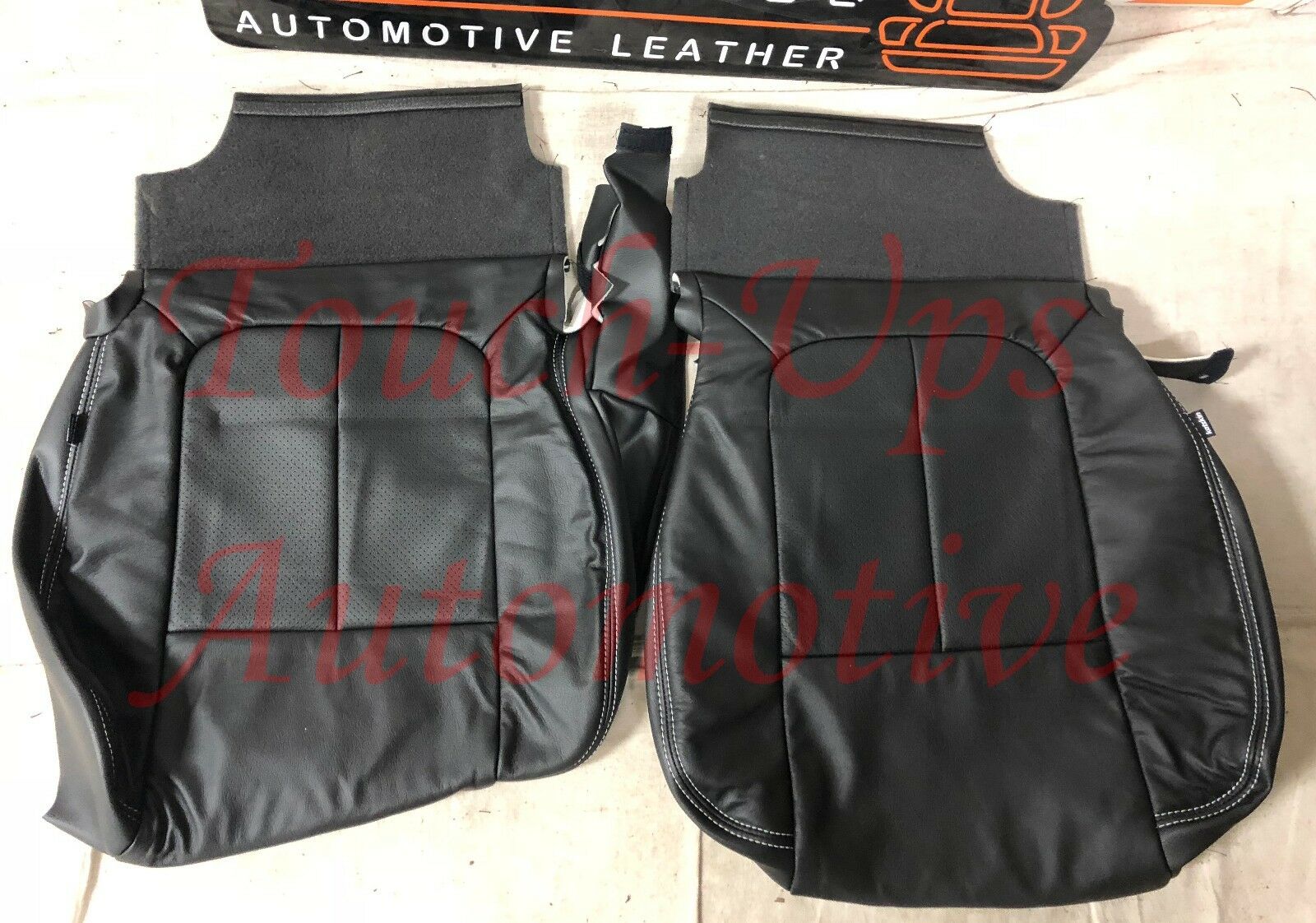 2012 Ford F-150 XLT Super Crew Cab KATZKIN Leather Seat Black F150 Perforated