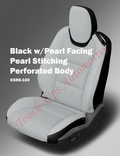 2010-2015 Chevrolet Camaro LS RS SS Custom Leather Seat Covers Black White Face