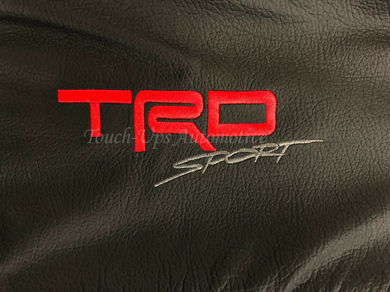 2016-2020 Toyota Tacoma Double Cab ALEA Black Red Leather Seat Covers Logo TRD