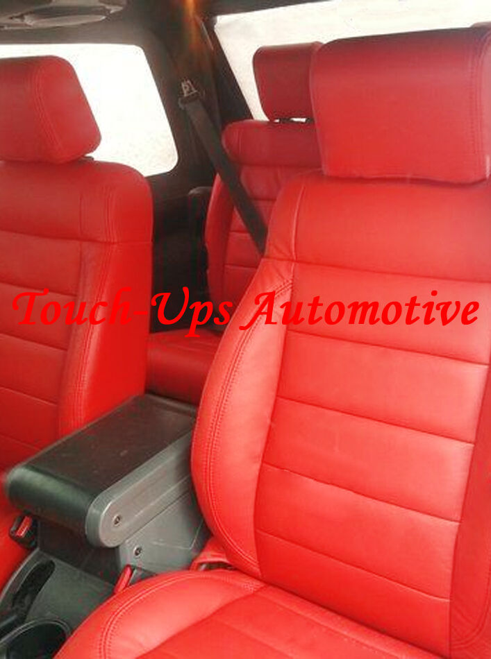 Red Leather Seat Covers, Red Leather Seats, Custom