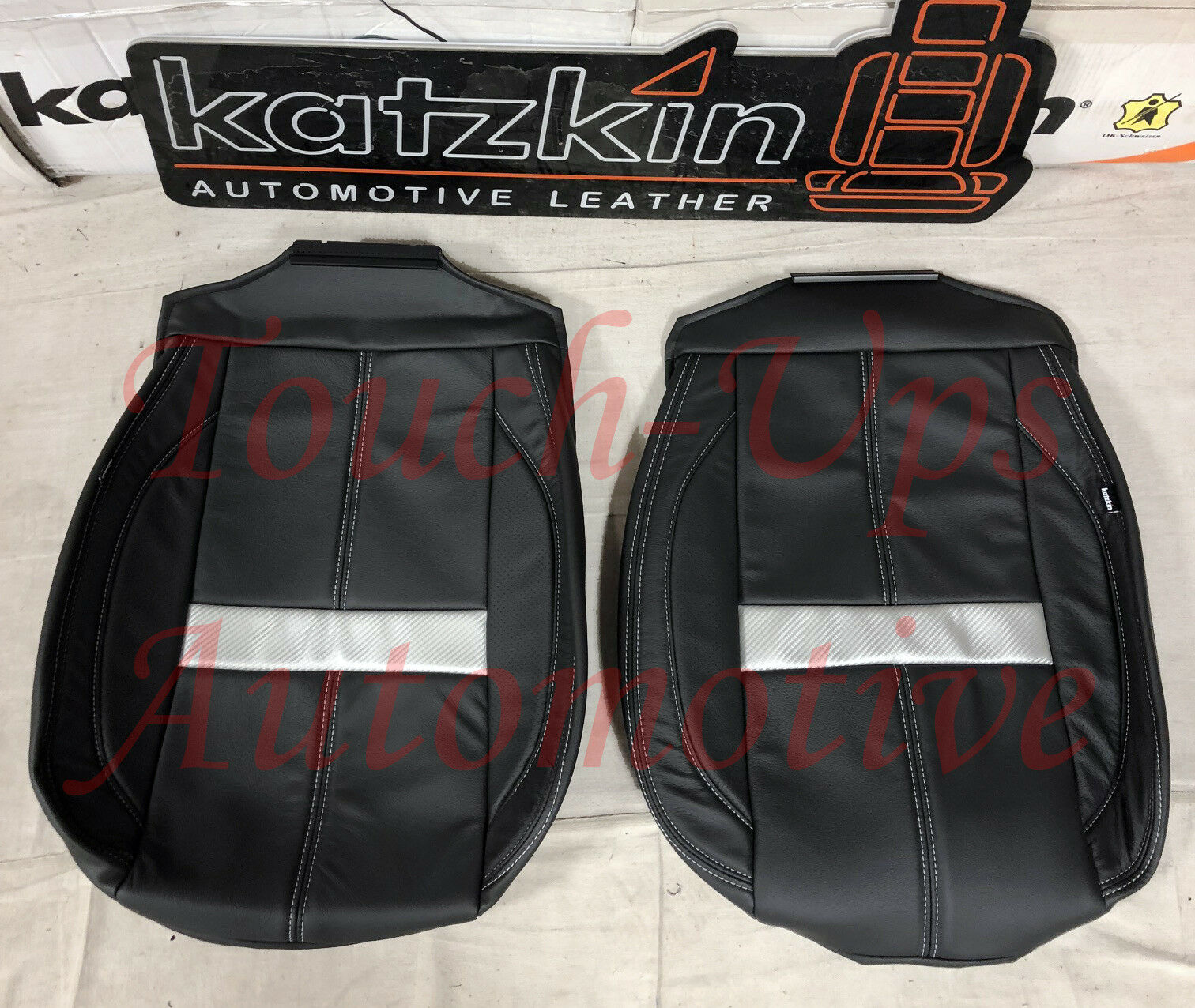 2007-2013 Chevrolet Silverado LT Crew Cab Black Nickle Katzkin Leather Seat Covers Kit