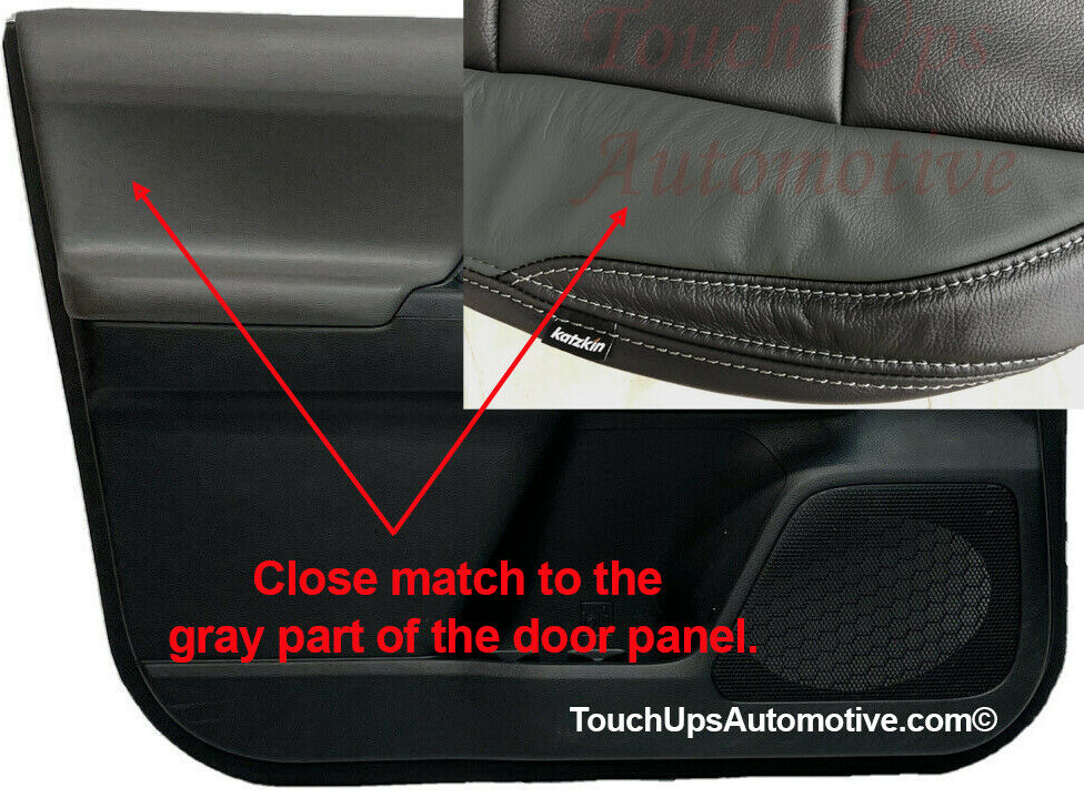 2016-2022 Tacoma DOUBLE Cab SR5 TRD Sport Black Gray Katzkin Leather Seat Covers Kit