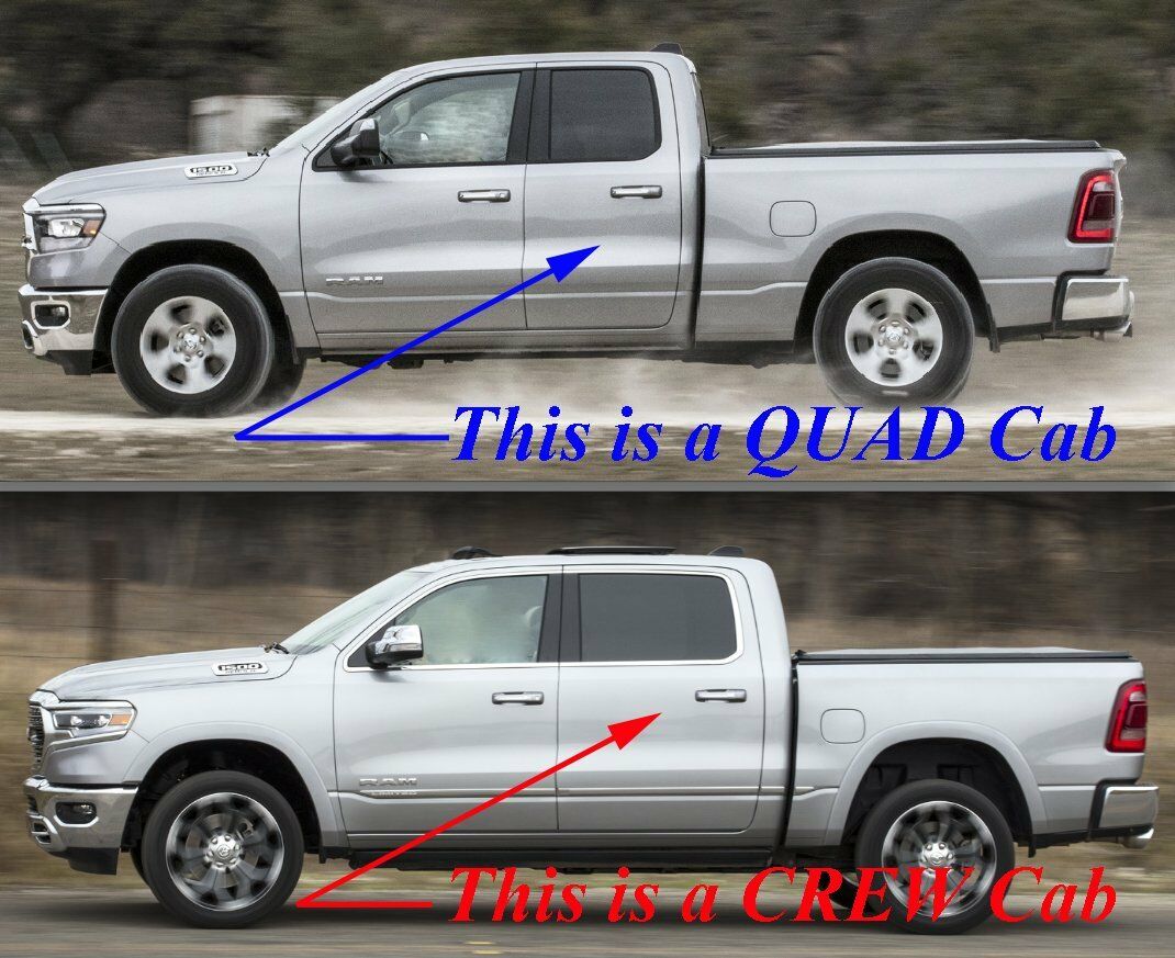 2019-20 Dodge Ram Crew Cab Big Horn Lone Star KATZKIN Black Leather Seat Covers