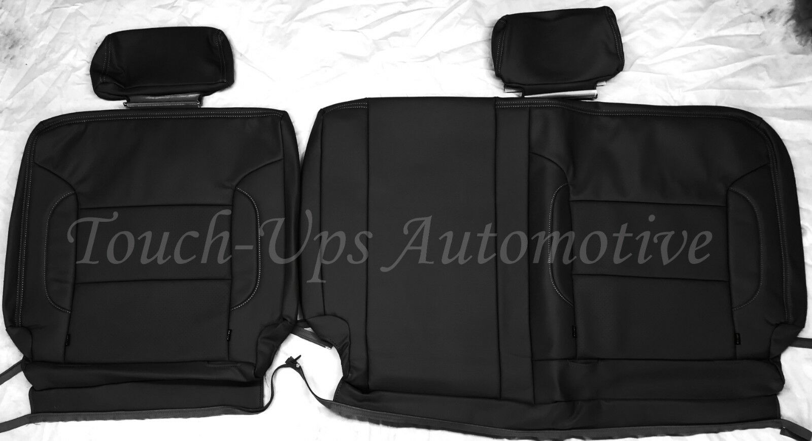 2014-2018 Chevrolet Silverado LT DOUBLE Cab KATZKIN Black Leather Seat Covers