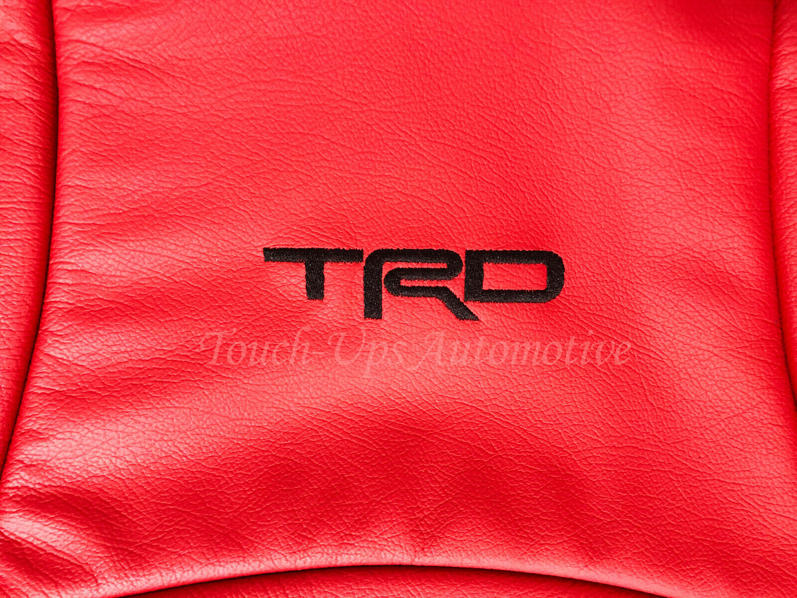Fits 2011-2024 Toyota 4Runner Red Leather Seat Covers Kit Black TRD Logos 2 row
