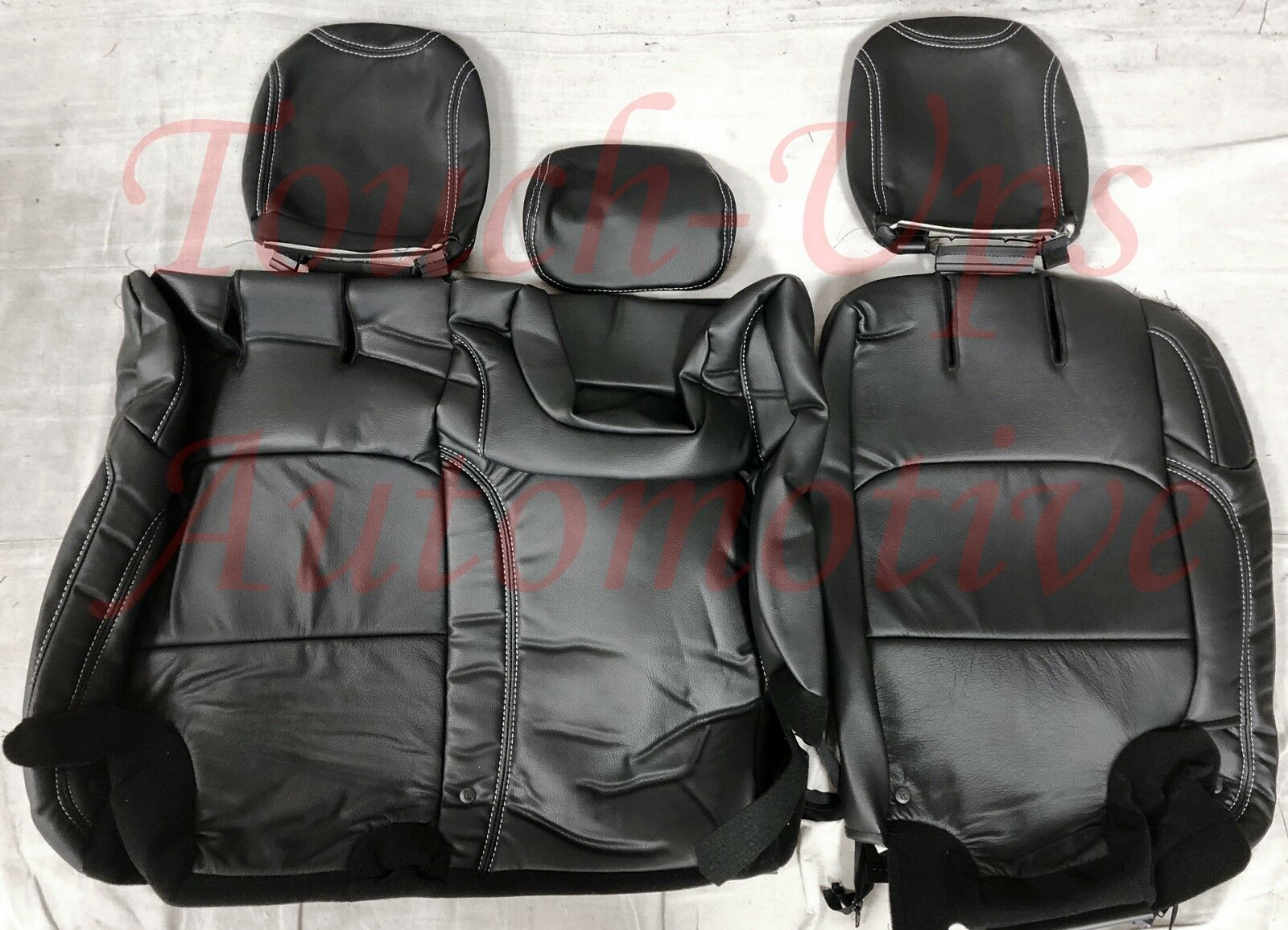 2018-2021 Jeep Wrangler Sahara Sport 4dr JL KATZKIN Black Leather seat Covers