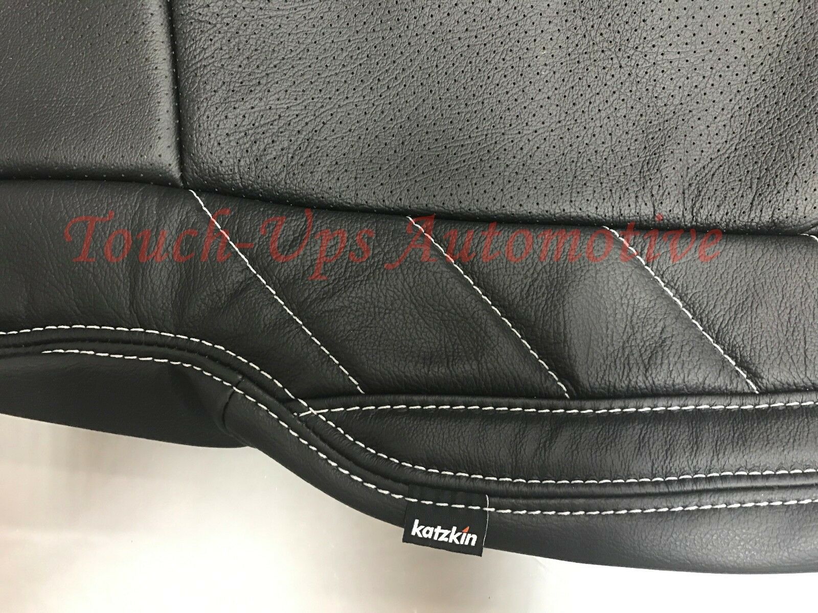 2017-2021 Ford F-250 XLT SuperCrew Katzkin Leather Seat Covers Black Jump F398I