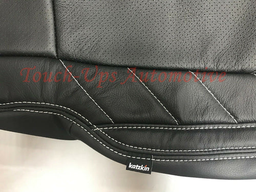 2017-2021 Ford F-250 XLT SuperCrew Katzkin Leather Seat Covers Black Jump F398I