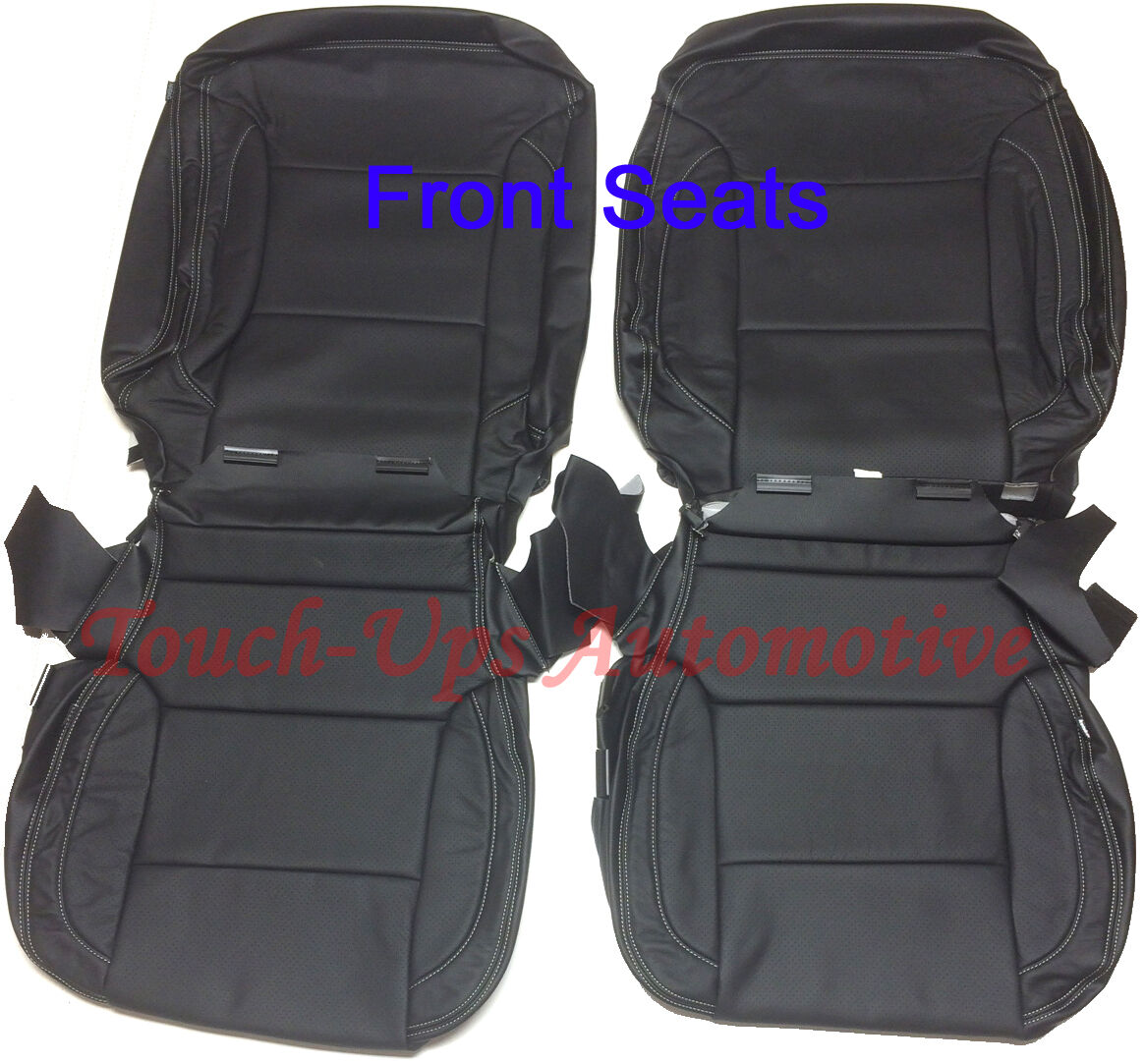 2014-2018 GMC Sierra Double Cab SLE Katzkin Black Leather Seat Covers Replace