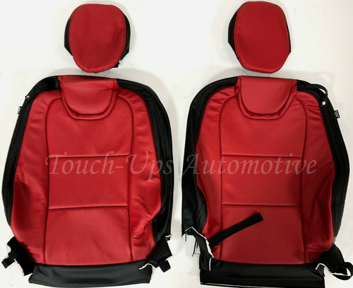 2010-2015 Camaro LS RS SS Custom Katzkin Leather Seat Covers Kit Black Red