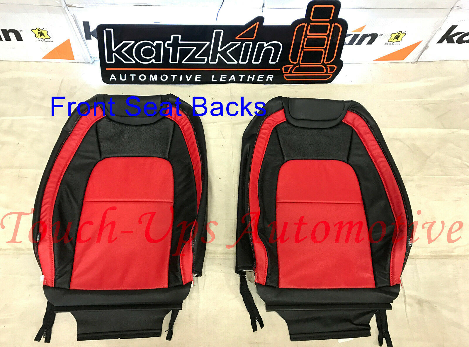 2015-2020 Chevrolet Colorado Crew Cab LT Z71 KATZKIN Leather Seat Covers Kit Red