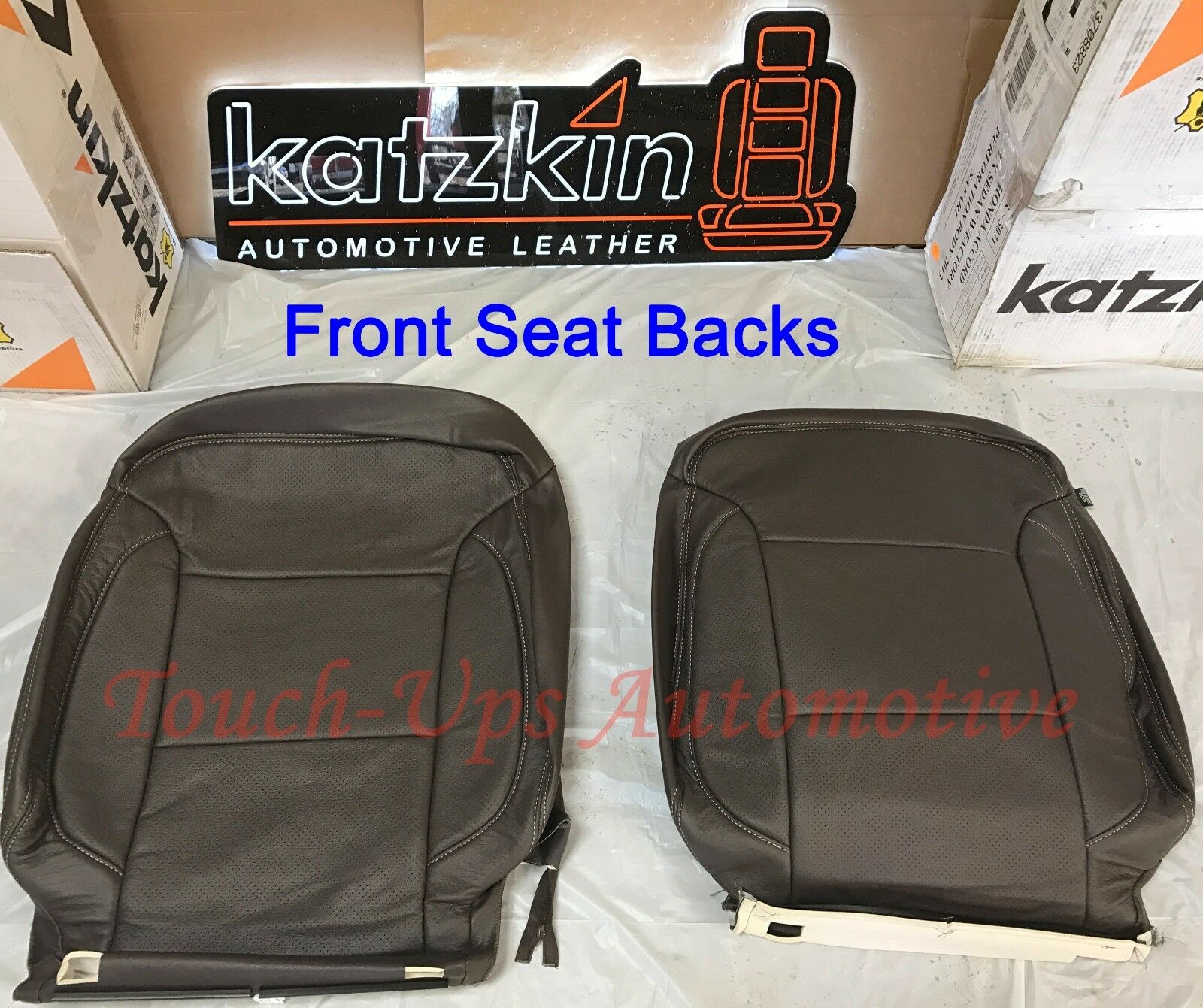 2014-2018 Silverado Crew Cab KATZKIN Cocoa Dune Leather Seat Covers Kit Java