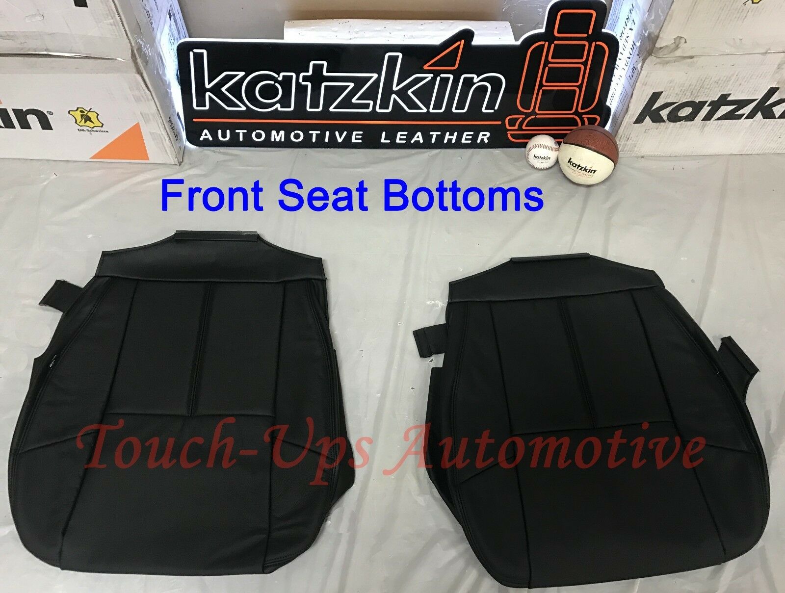 2007-2009 Chevrolet Silverado LT Crew Cab KATZKIN Black Leather Seat Covers Kit