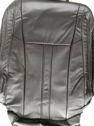 2015-2018 F-150 XLT SuperCrew KATZKIN Black Gray Stitching Leather Seat Covers