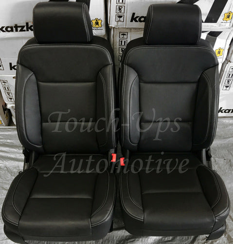 2015 16 17 2018 2019 20 Chevrolet Suburban KATZKIN Black Leather Seat Cover Kit
