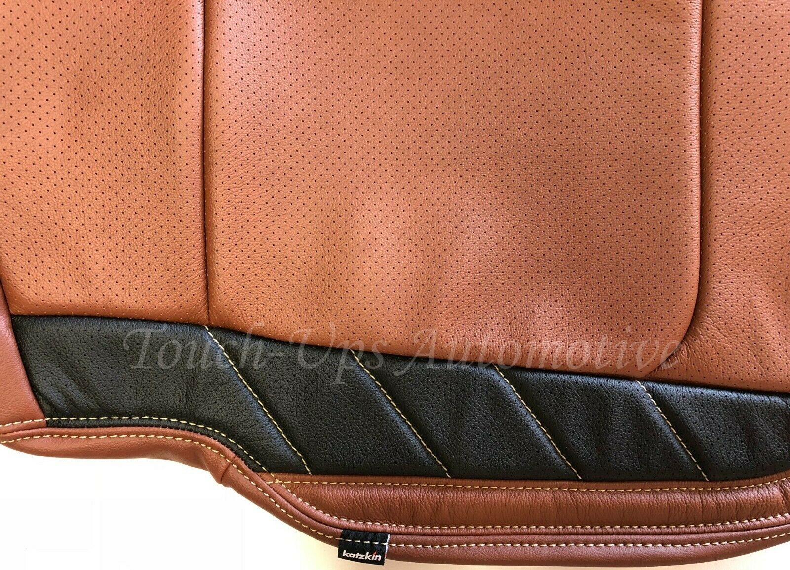 2015-2018 F-150 XLT SuperCrew KATZKIN Leather Seat Covers LIMITED Black Mahogany