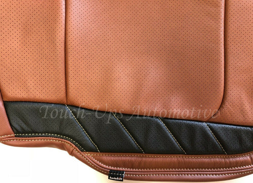 2015-2018 F-150 XLT SuperCrew KATZKIN Leather Seat Covers LIMITED Black Mahogany