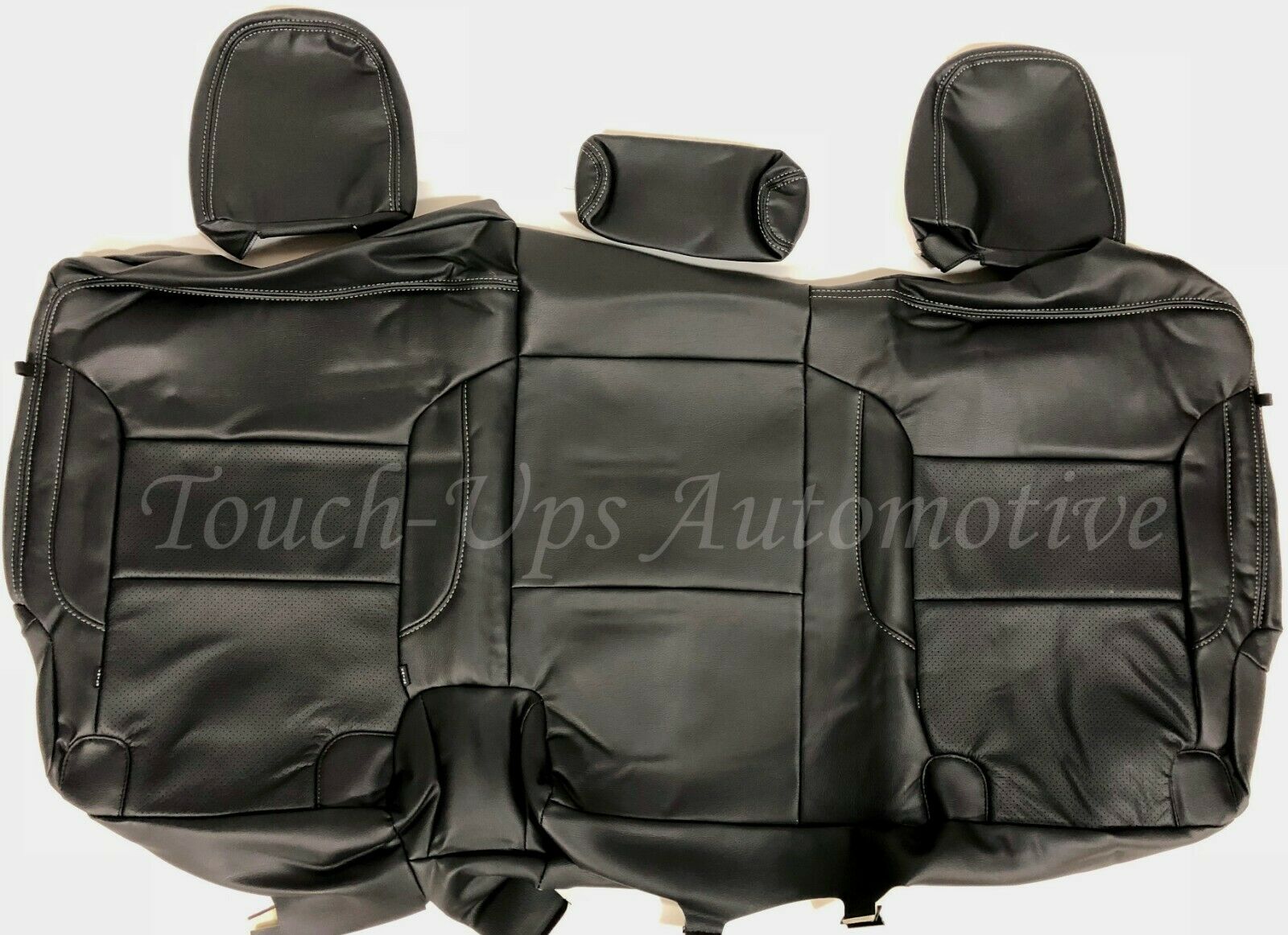 2019-20 Silverado Double Cab WT Custom KATZKIN Leather Seat Covers Kit Black