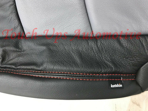 2013-2018 Dodge Ram Crew Cab KATZKIN Black Diesel Gray Salsa Leather Seat Kit